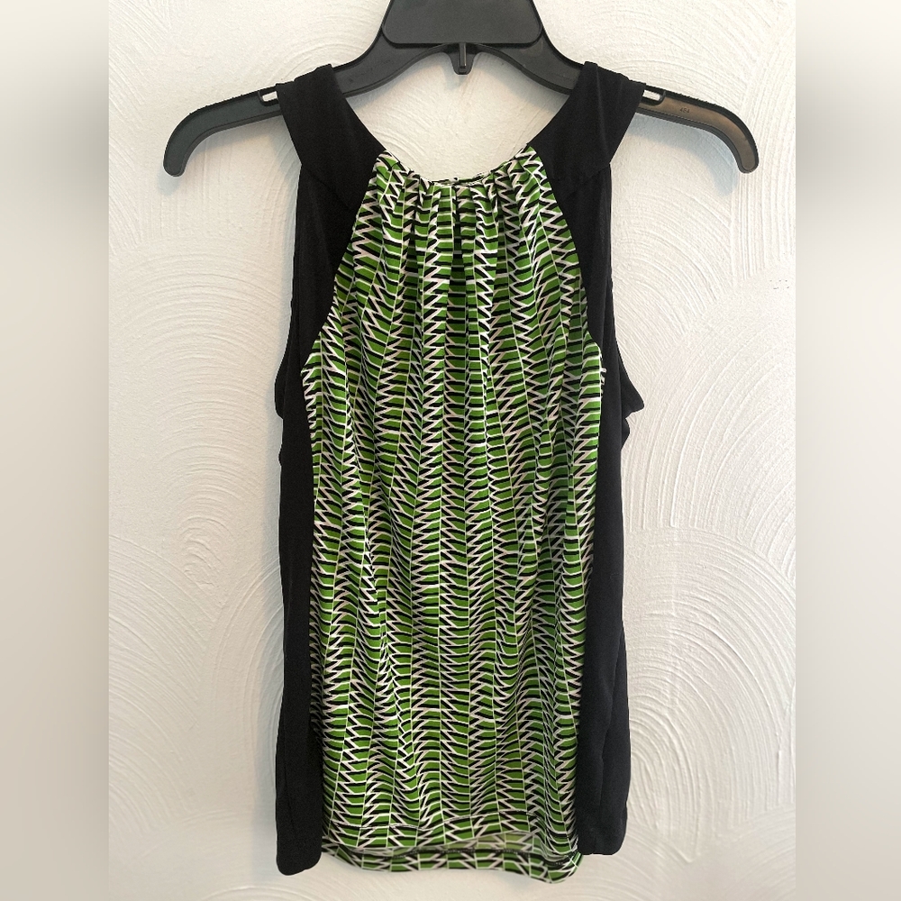 Worthington patterned sleeveless top, women's size small